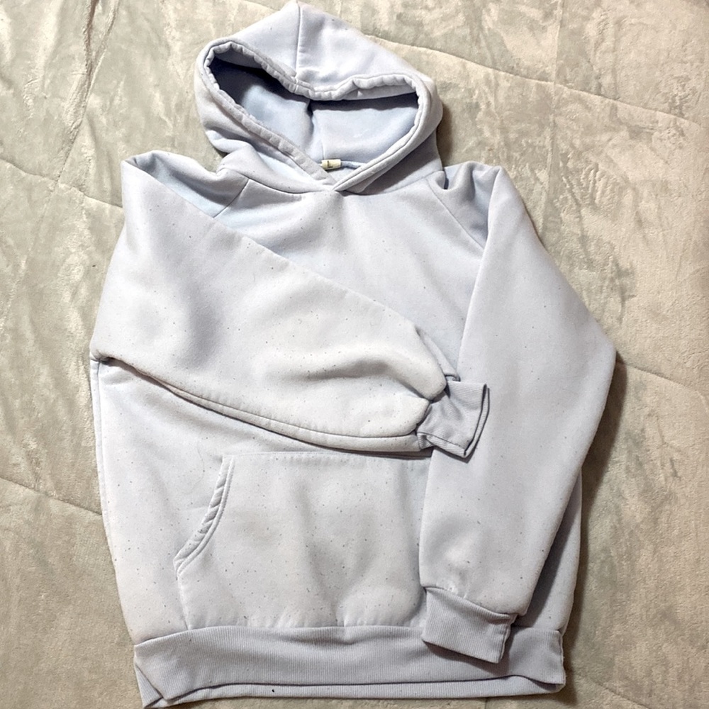 Soft over sized baby blue hoodie! :)